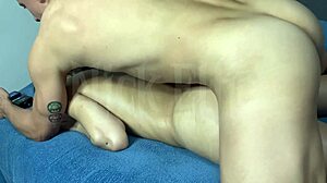 ninfeta safada massage ends with skinny brazilian ass creampied juicy