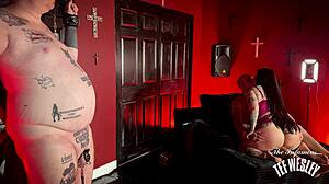 Tef Wesley rams Jessie Lee's fat ass while cuck watches