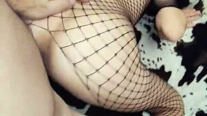 amateur sexwife spreads pussy for stranger closeup pov fuck