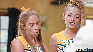 COACH ANAL FUCKS PETITE CHEERLEADERS KHLOE KAPRI AND KYLER QUINN