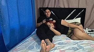 playing games but stepsis begs for my cock deep inside