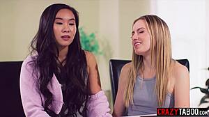 big tits counselor kenzie taylor says fuck this lesbian couple now