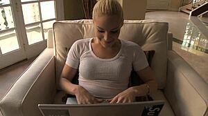 i love ally's sensual bath fuck with cum swap finish