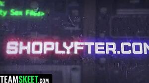 costume shoplifters caught? watch these ebony teens submit to big black cock!