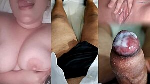 i couldn't resist her perfect tits teasing till i exploded on sheer red