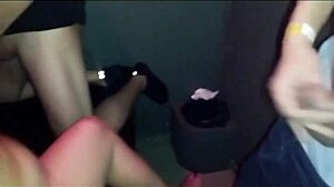 lene hits swingers club and fucks multiple cocks through gloryhole 🍆💦😈
