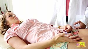 skinny brunette blonde lesbians lick clits tight pussies kitchen knife toy play hot