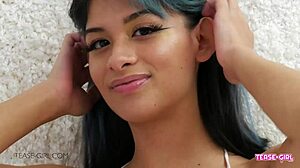 uhh cute brunette teen's perfect body makes daddy cum so fast...