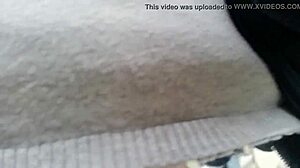 flashing my wet tits public then pissing tight pants garden!