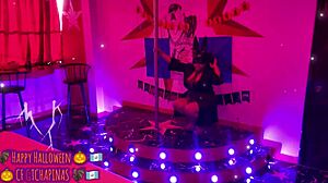 playboy bunny chapina bella shreds clothes for halloween runway surprise