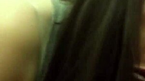 bbc lover brunette slurps massive throbbing big black monster cock