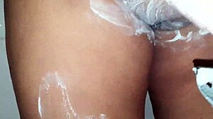 Shaving My Huge Fat Shaved Pussy Close