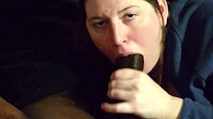 Samantha's Sloppy Deepthroat Sucks Black Cum Dry!