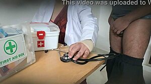 DOCTOR GRABS PATIENT COCK TO SCRATCH HER HORNY PUSSY ITCH!