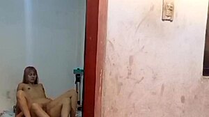 surprised my stepbro jerking off so i sucked him and he fucked me hard