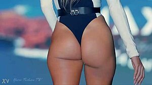 check this hot bikini model shaking her juicy big ass 🍑🔥