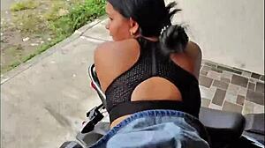 Post-party latina lifts skirt for stranger's house ride home
