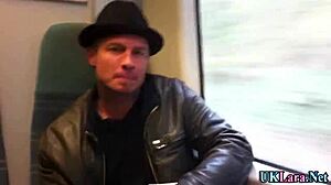 whoops... this classy british maid's face gets spunked by monster cock in stockings