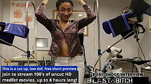 Miss Marss Shaved Pussy Spreads for Face Fucking Cum Blast Close-Up