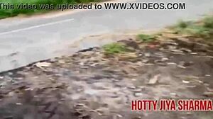desi girl wet pussy fucked outdoor missionary by boyfriend