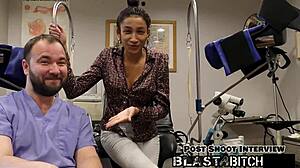 Miss Marss Shaved Pussy Spreads for Face Fucking Cum Blast Close-Up