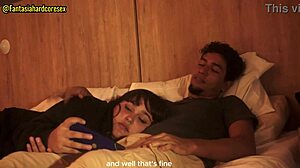 mi hermanastra chubby gags on my cock deepthroat interracial after movie 😩🍆 part 1