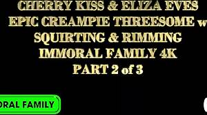 cherry kiss leads to lesbian group licking and orgasms
