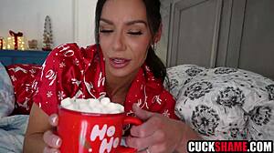hubby surprises me with bbc deepthroat christmas wife share