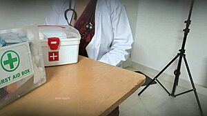 DOCTOR GRABS PATIENT COCK TO SCRATCH HER HORNY PUSSY ITCH!