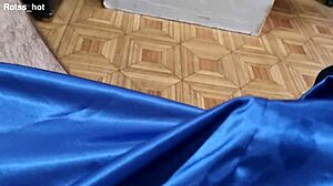 Naughty hairy guy's armpit fetish striptease and ripped clothes jerkoff