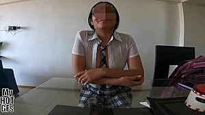 Help me with homework and this curvy latina babysitter will ride you missionary cowgirl style