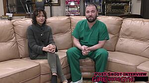 oh god brooklyn rossi spreadin shaved pussy for first gyno exam