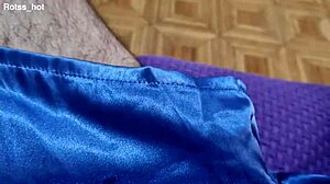 Naughty hairy guy's armpit fetish striptease and ripped clothes jerkoff