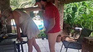 Pssygalore69 Bent Over Desk Doggystyle Fucked Cum on Ass by Brother-in-Law