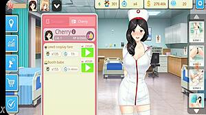 Sexy nurse hentai babe delivers steamy anime action in full erotic fantasy