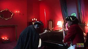 Busty Blonde Milf Joins Horny Ghosts for Threesome Doggystyle Cowgirl Ride