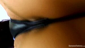 jade grinds her belly on panties in hypnotic thong dance fetish