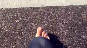 my dirty calloused bare soles need your tongue now