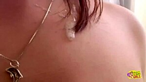 Whoa, finger and tongue ravage this brunette's pussy way better than jewelry!