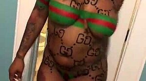 african stripper rips clothes twerks her naked curves private for me