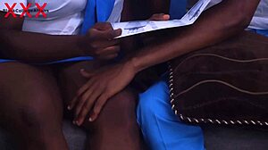 big ass ebony schoolgirl gf picks sex over studies doggystyle pounding