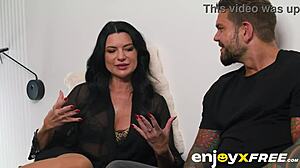 stepmom gasps at my monster cock bending her over doggystyle