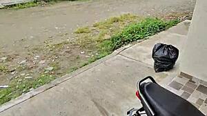 Post-party latina lifts skirt for stranger's house ride home