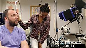 Miss Marss Shaved Pussy Spreads for Face Fucking Cum Blast Close-Up