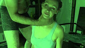 vanessa takes rough face fuck and messy facial cumshot.