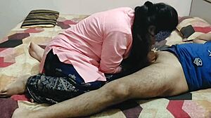 Old boyfriend rams indian wife's fat pussy fast in village quickie!