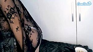 Ruby May's Big Tits Tease In Lingerie!