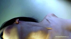 jade grinds her belly on panties in hypnotic thong dance fetish