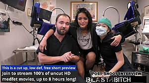 channy crossfire's pussy stretched wide by lesbian toy fucking closeup