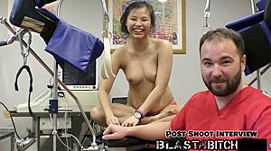 raya nguyens ass blasted backstage with cum close-up